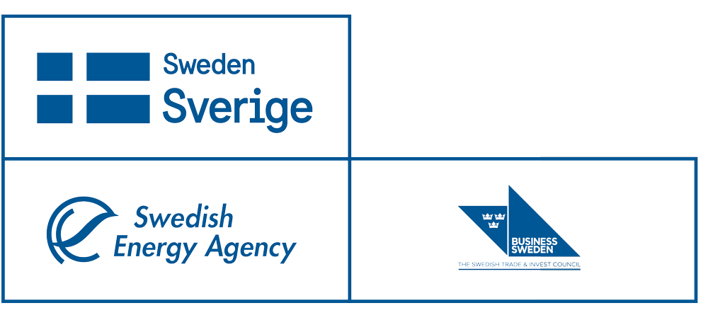 Logotypes for Sweden, the Swedish Energy Agency and Business Sweden.